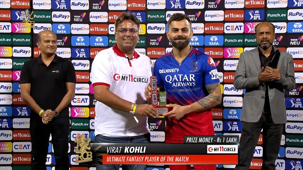 M06: RCB vs PBKS – My11Circle Ultimate Fantasy Player of the Match – Virat Kohli