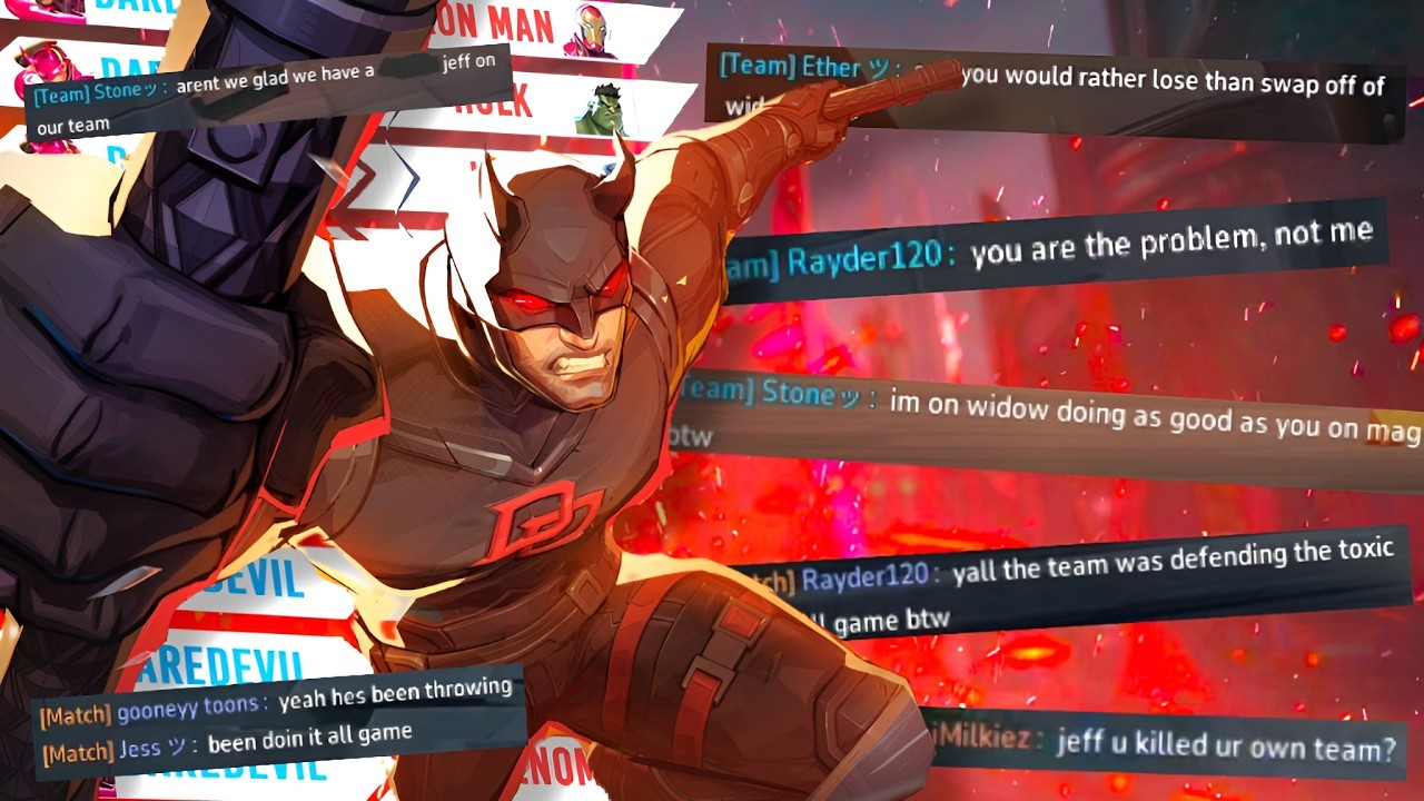 Carrying TOXIC THROWERS with NERFED DAREDEVIL | Marvel Rivals background