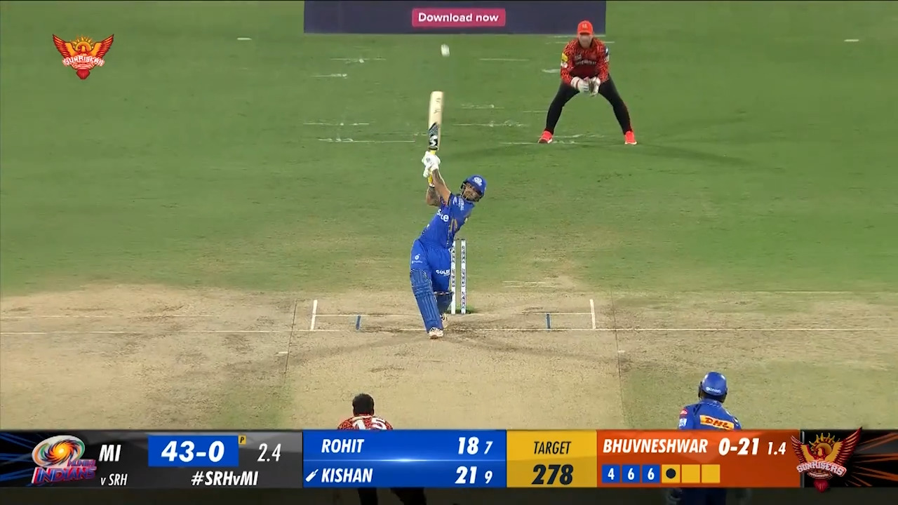 M08: SRH vs MI – Ishan Kishan Six