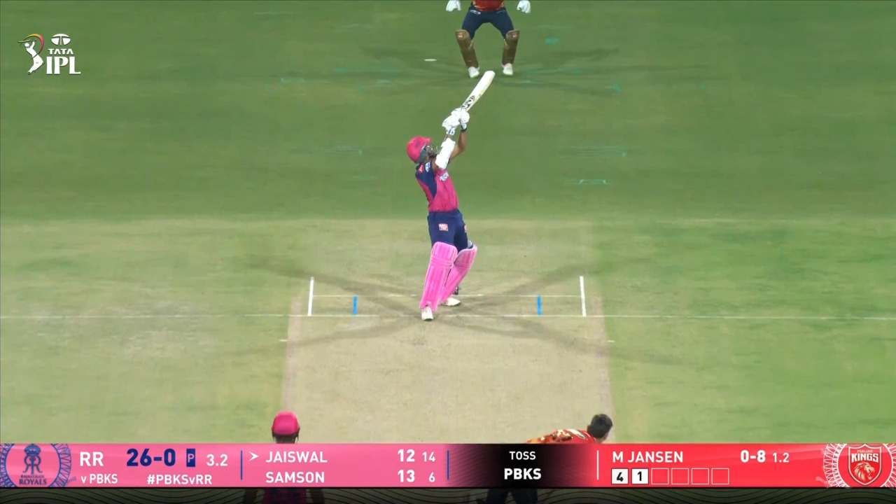 IPL 2025 M18: PBKS vs RR - Yashasvi Jaiswal Six