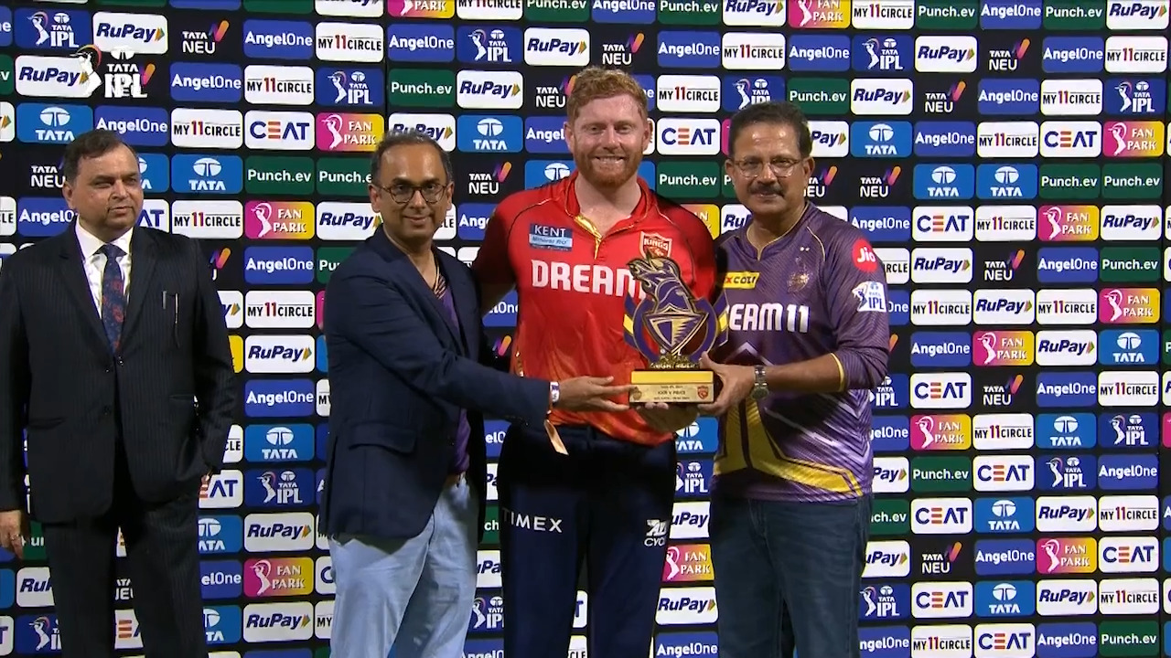 M42: KKR vs PBKS – Player of the Match – Jonny Bairstow
