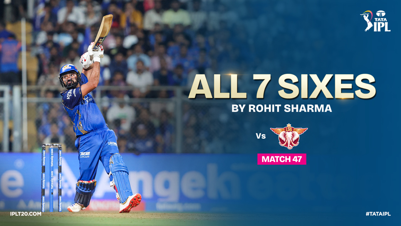 All 7 Glorious Sixes by Rohit Sharma vs LSG
