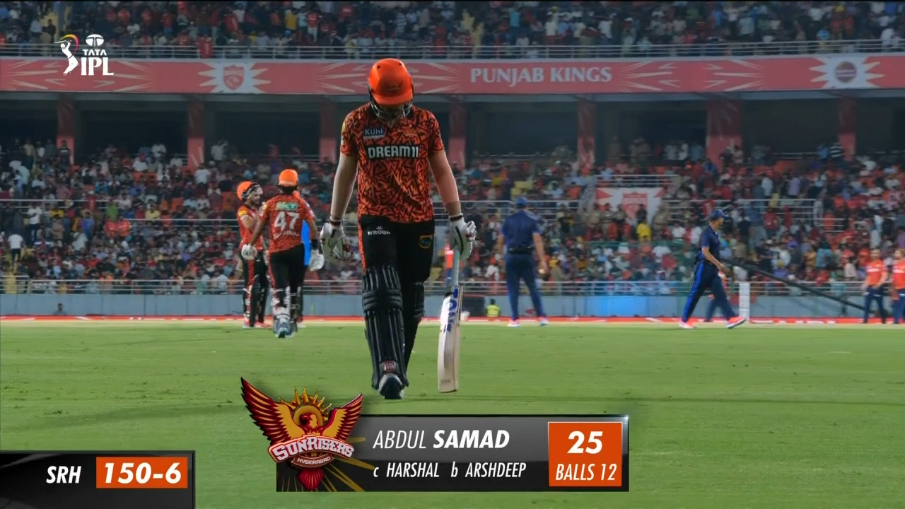 M23: PBKS vs SRH – Abdul Samad Wicket