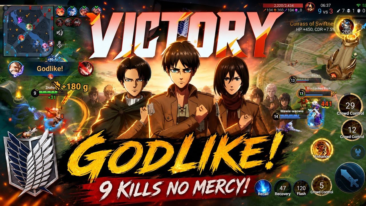 WISE SAGE GODLIKE Rampage! ๐ฅ 9 Kills No Mercy | Honor of Kings