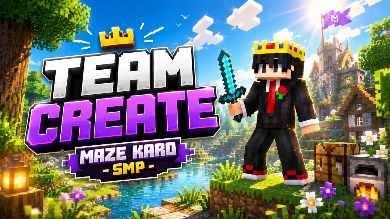 Team Recruitment in MAZE KRO SMP ๐ฅ| Minecraft Live | Yt_LOLzies is LIve #minecraft