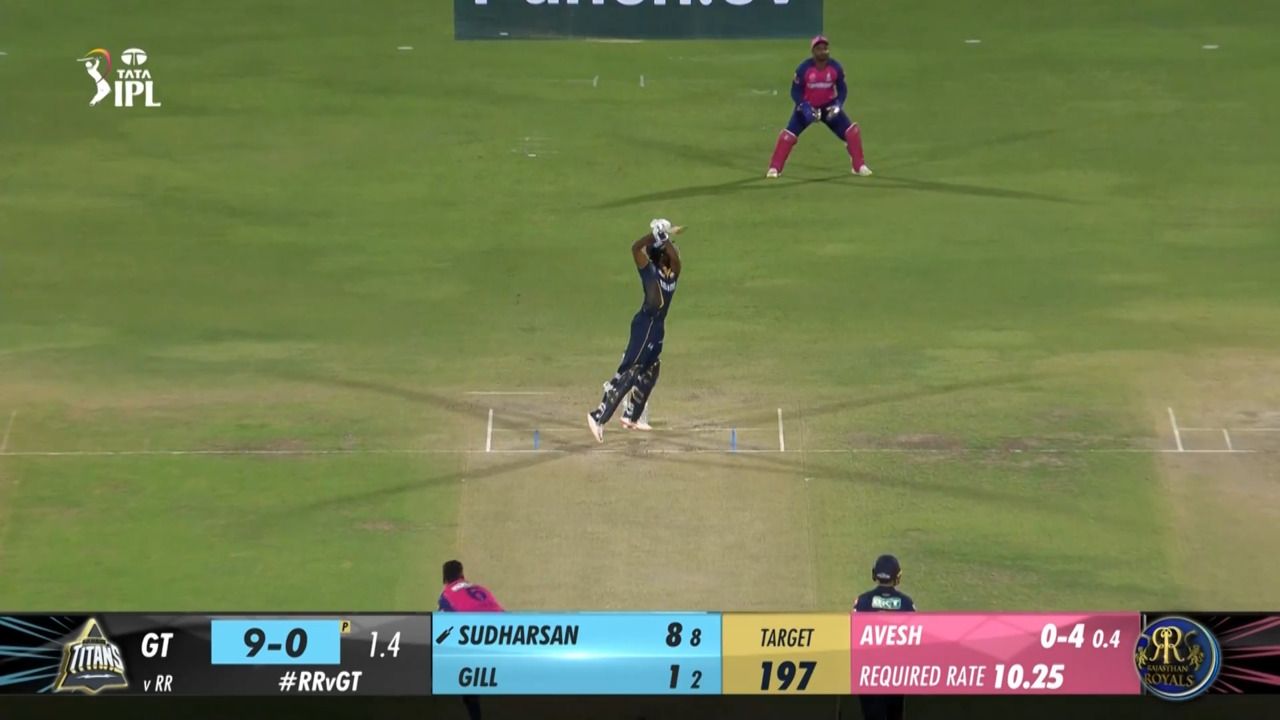 M24: RR vs GT – Sai Sudharsan Six
