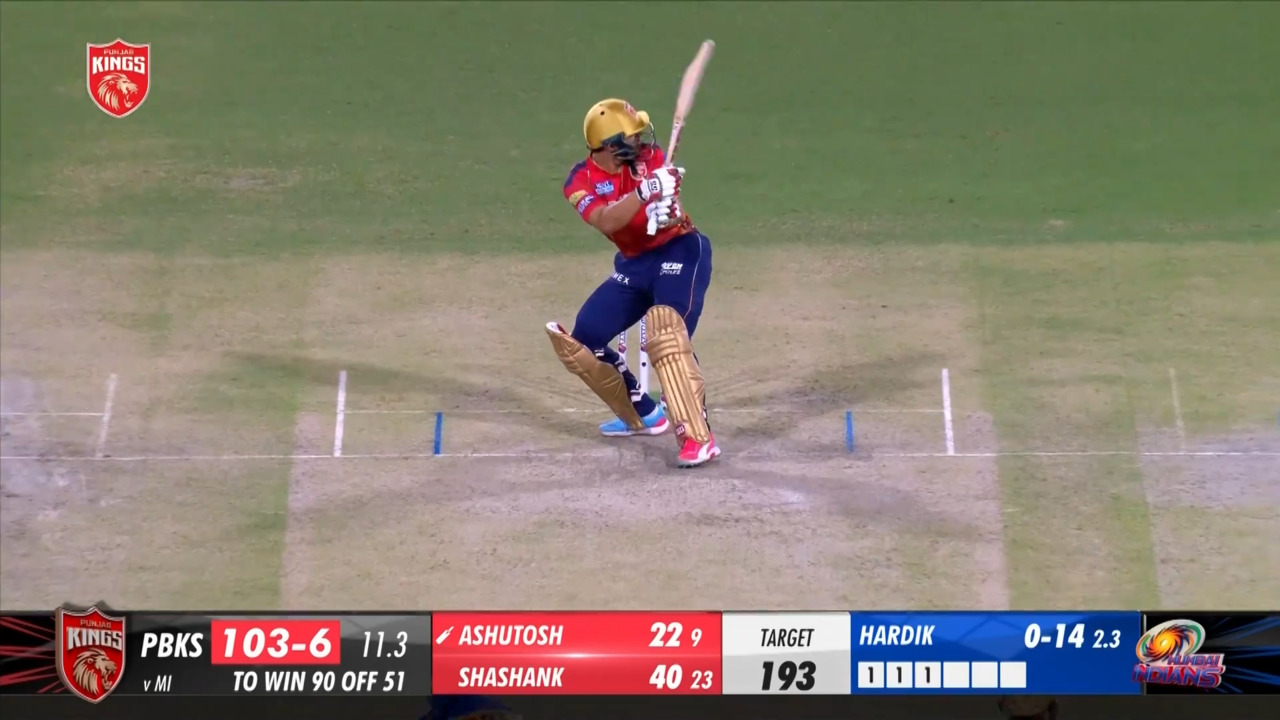 M33: PBKS vs MI – Ashutosh Sharma Six