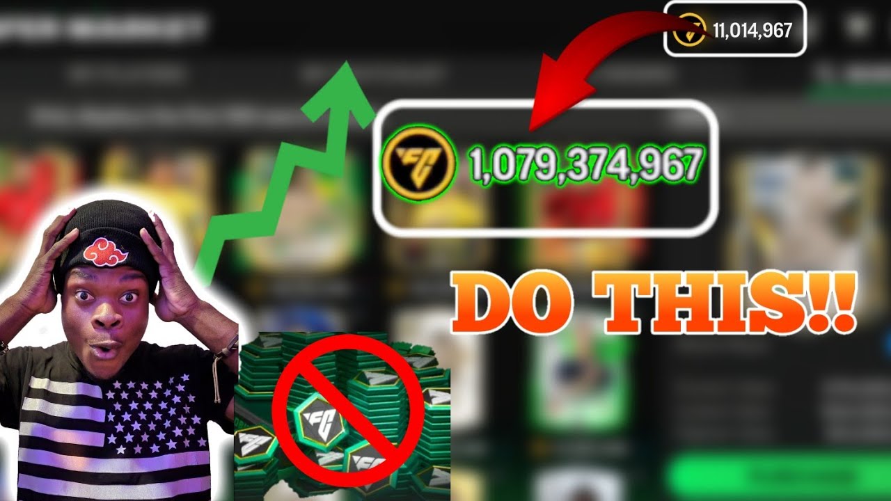 How to Make Millions of coins WITHOUT spending FC points in Fc Mobile background