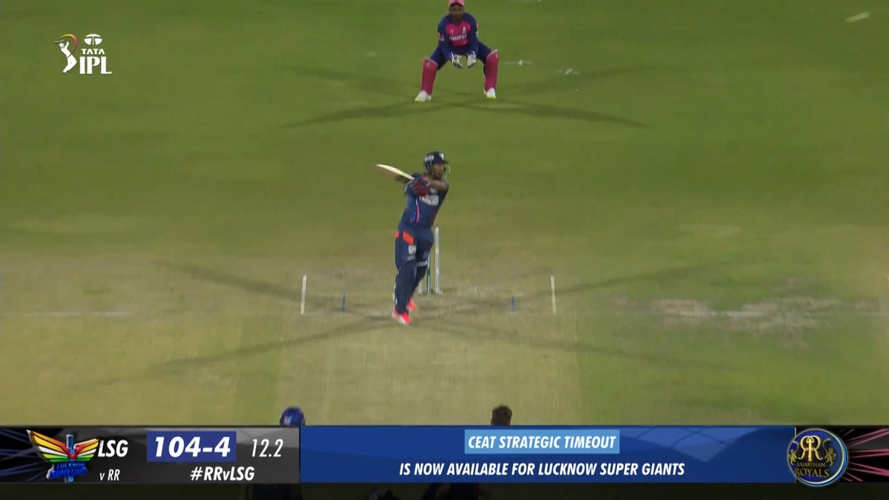 M04: RR vs LSG – Nicholas Pooran Six