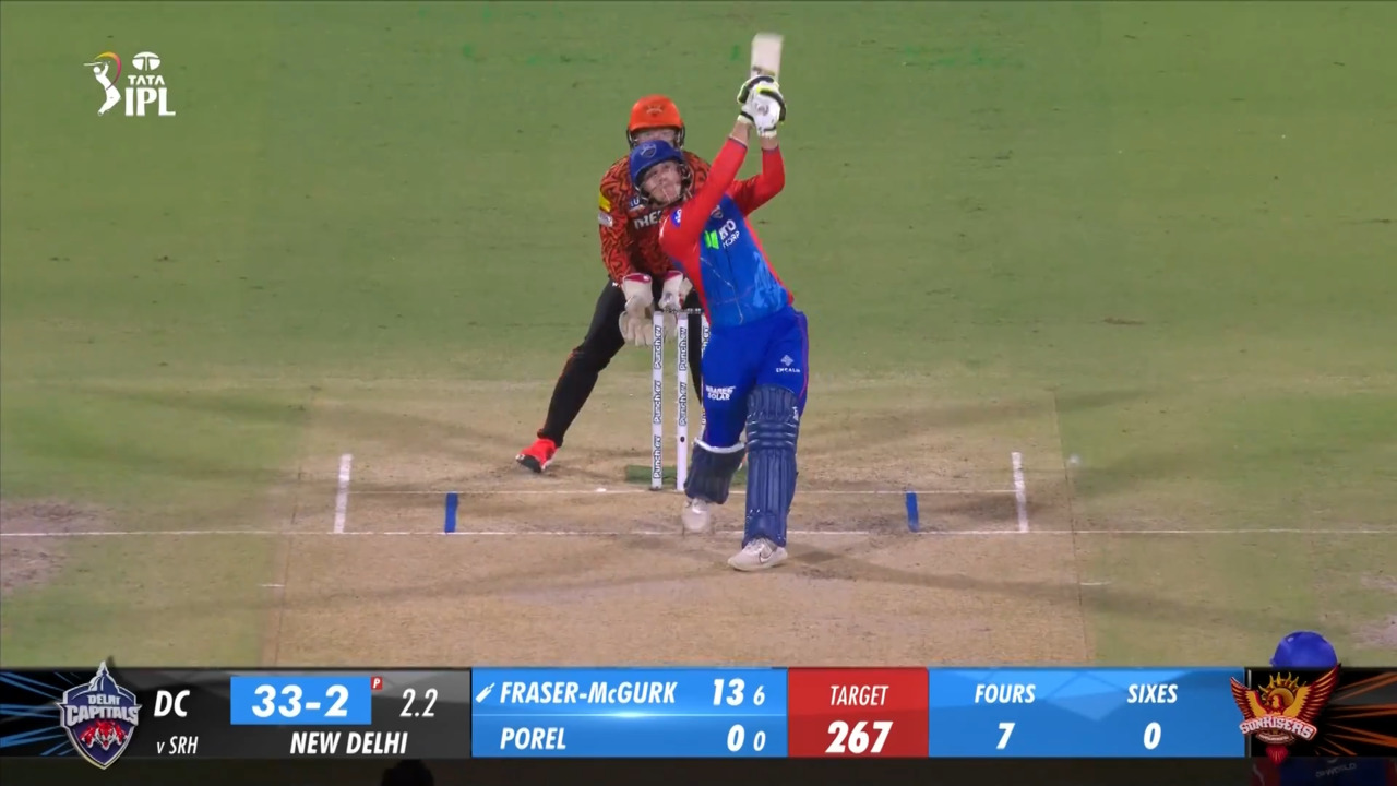 M35: DC vs SRH – Jake Fraser-McGurk Six background