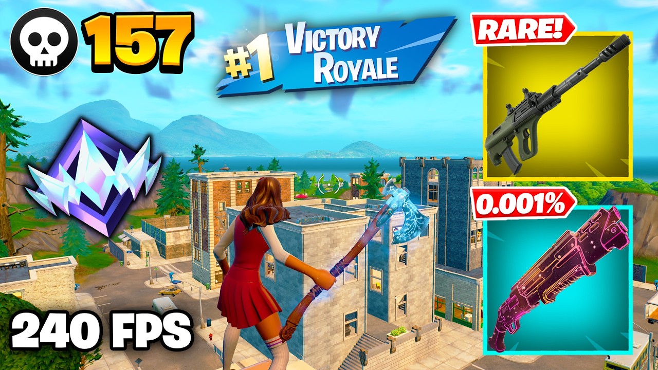 157 Elimination "RANKED RELOAD" Gameplay Wins (Fortnite Chapter 7 Keyboard & Mouse) background