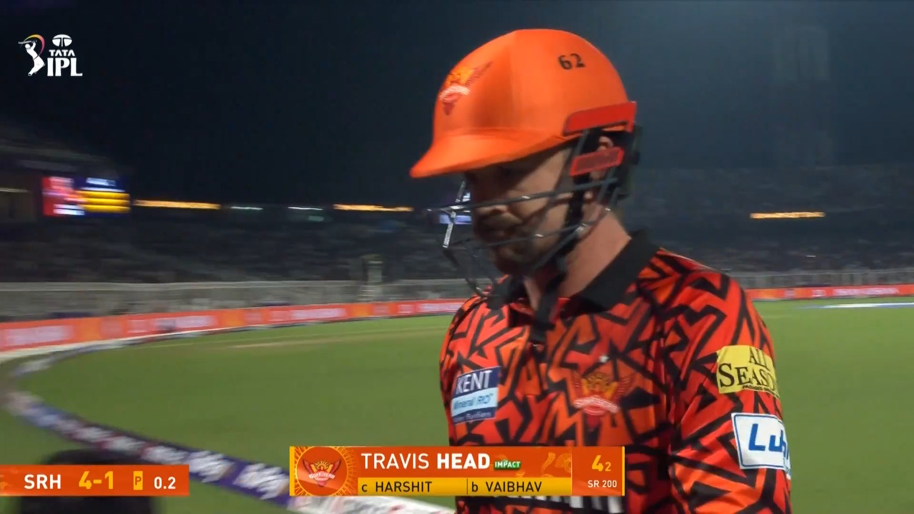 IPL 2025 M15: KKR vs SRH - Travis Head Wicket
