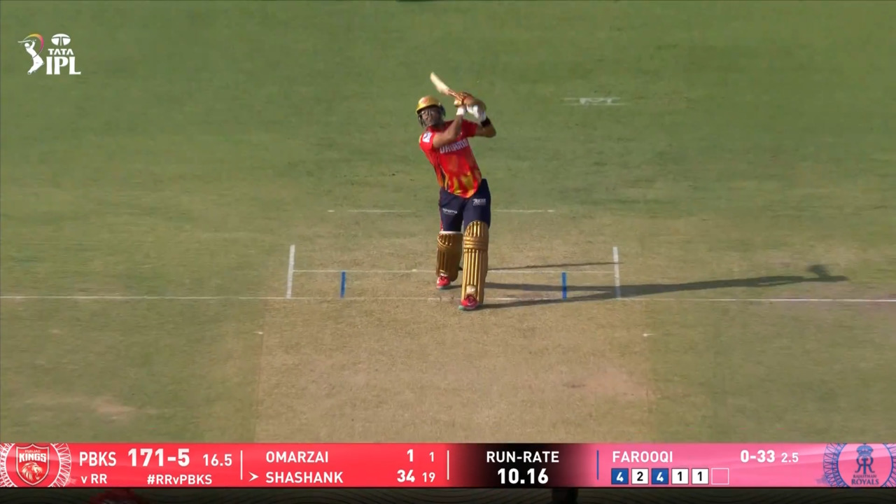 IPL 2025 M59: RR vs PBKS - Shashank Singh Six