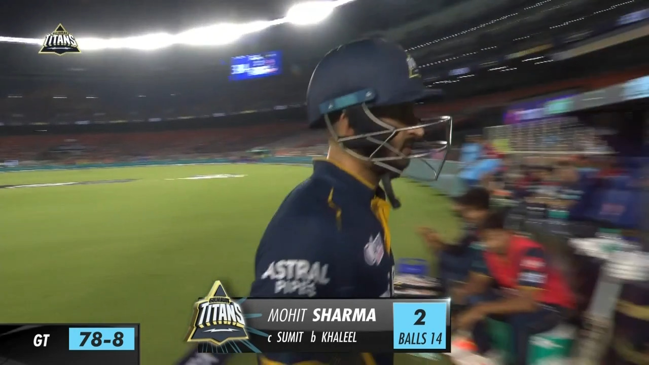 M32: GT vs DC – Mohit Sharma Wicket