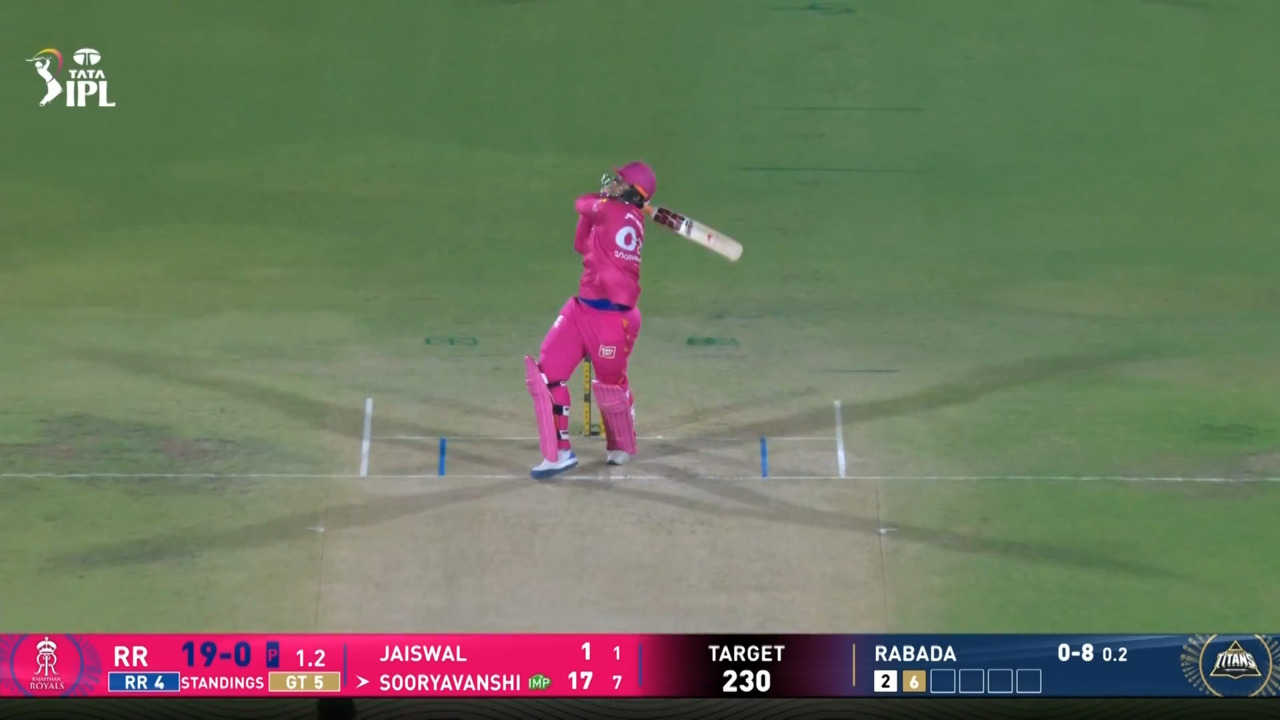 IPL 2026 M52: RR vs GT - Vaibhav Sooryavanshi Six