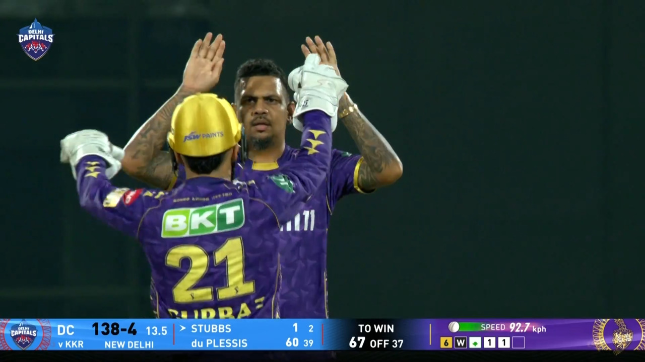IPL 2025 M48: DC vs KKR - Fall of Wickets background