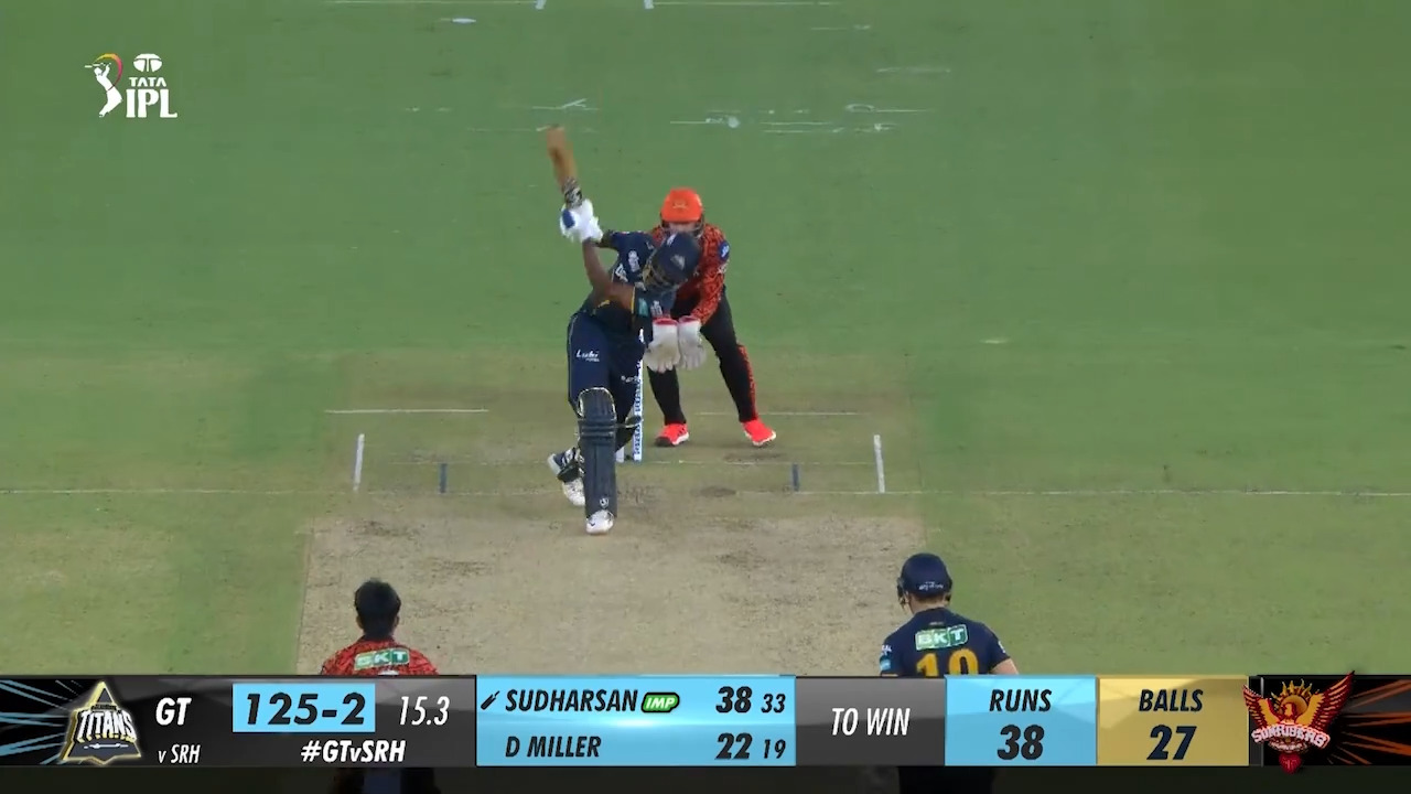 M12: GT vs SRH – Sai Sudharsan Six background