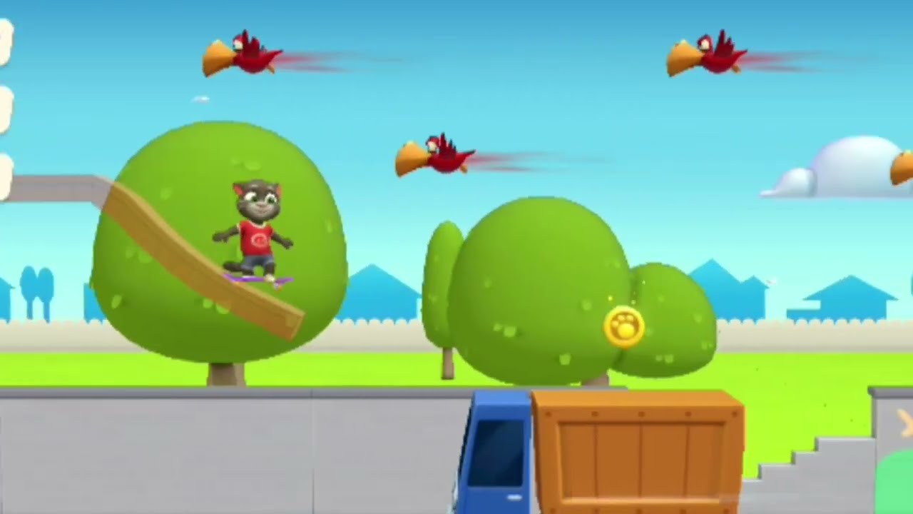 Tom falls while skating and takes a funny tumble.” 😄#talkingtom #gaming #viralcomedy #viralcartoon