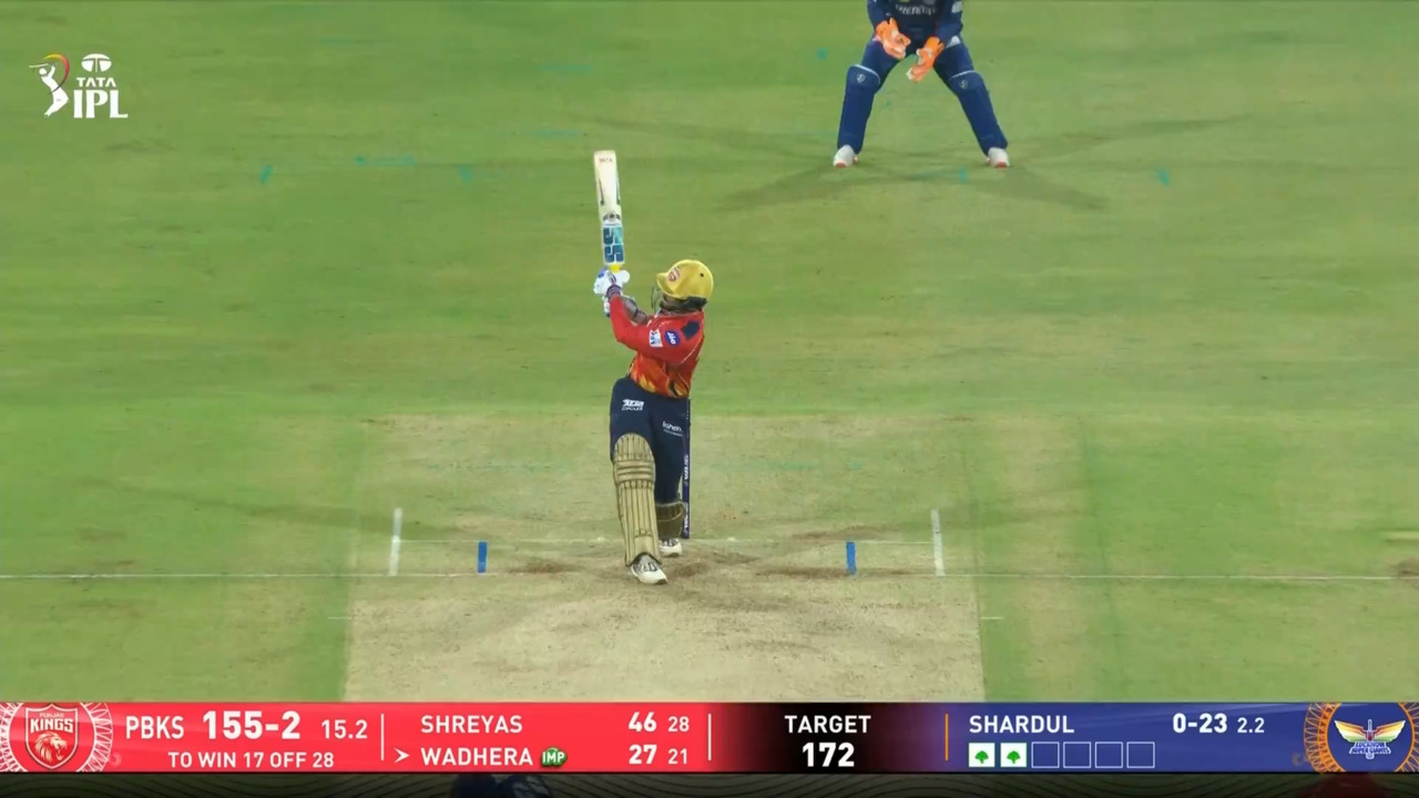 IPL 2025 M13: LSG vs PBKS - Nehal Wadhera Six background