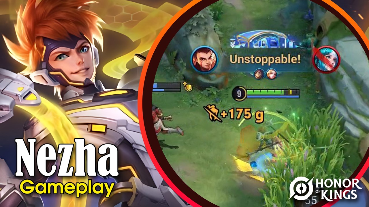 Honor of Kings Nezha Gameplay - Jungle Lane