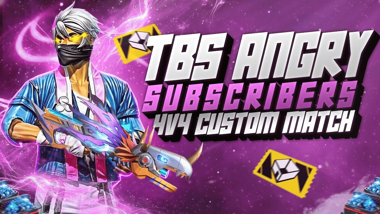 🔴Unlimited Room Matches with Subscribers 🔥| Free Fire Live💥 TBS ANGRY