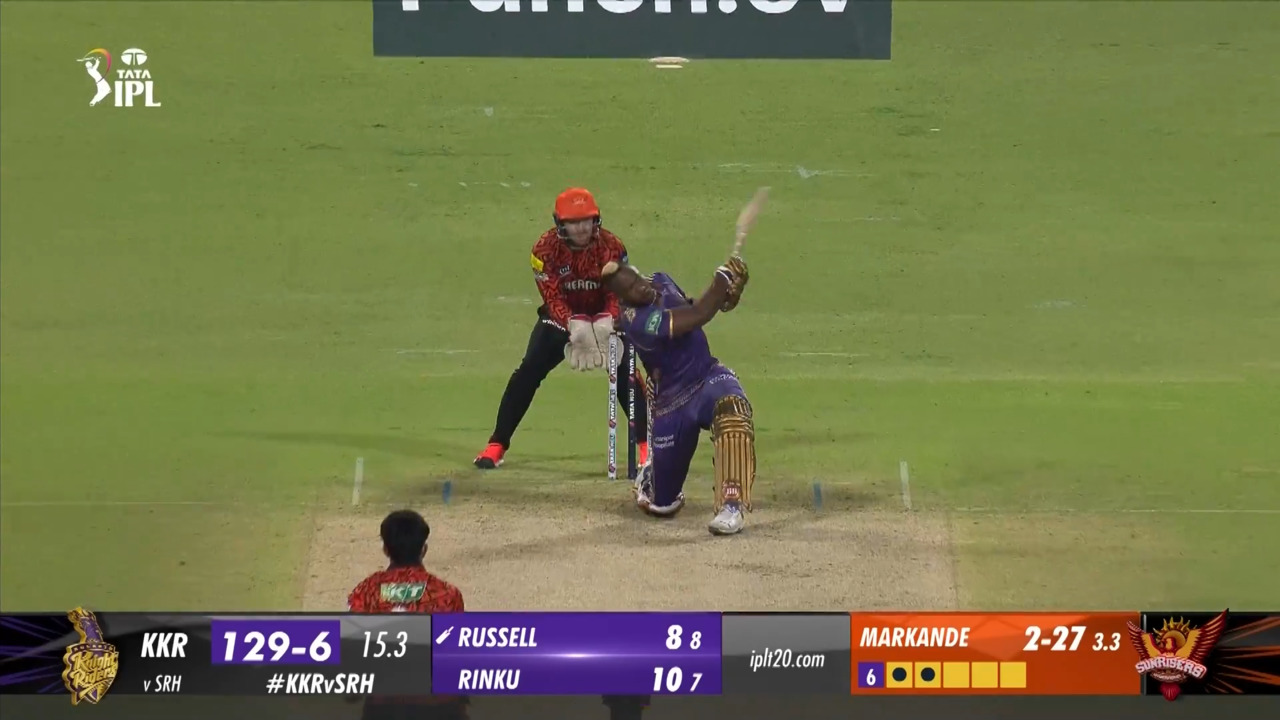 M03: KKR vs SRH – Andre Russell Six background