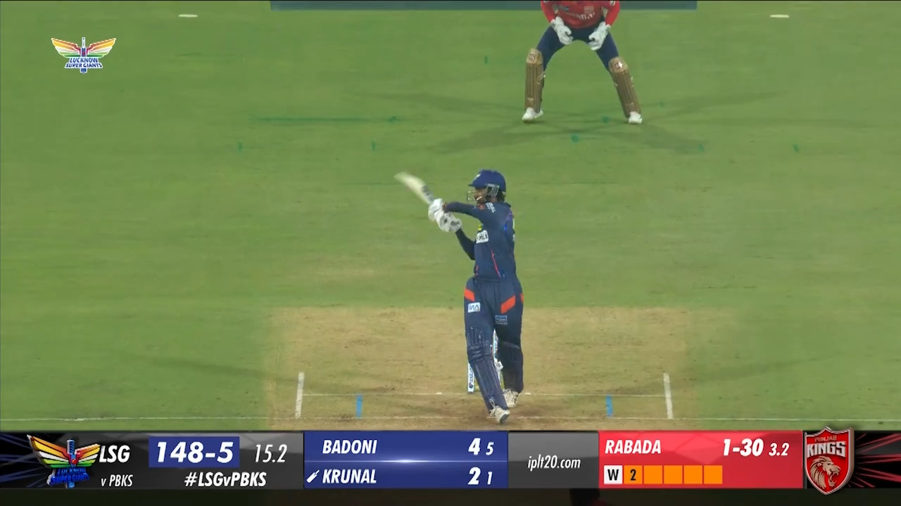 M11: LSG vs PBKS – Krunal Pandya Six background