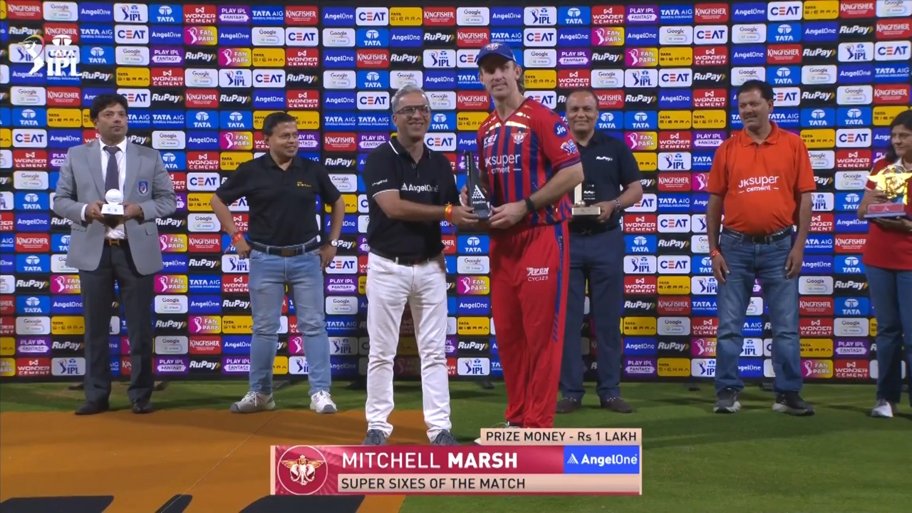 IPL 2026 M50: LSG vs RCB - Angel One Super Sixes of the Match - Mitchell Marsh