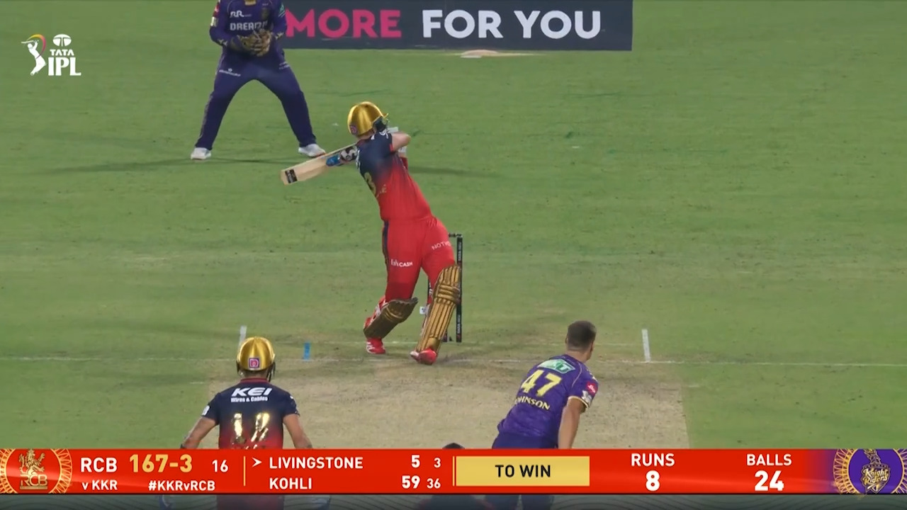 IPL 2025 M01: KKR vs RCB - Liam Livingstone Six