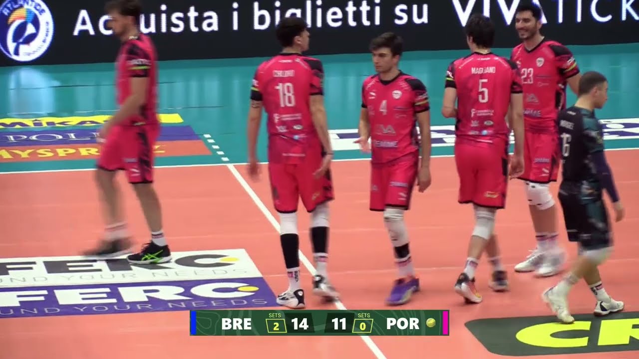 Highlights A2 Credem Banca | Gruppo Consoli Sferc Brescia – Alva Inox 2 Emme Service Porto Viro 3–0