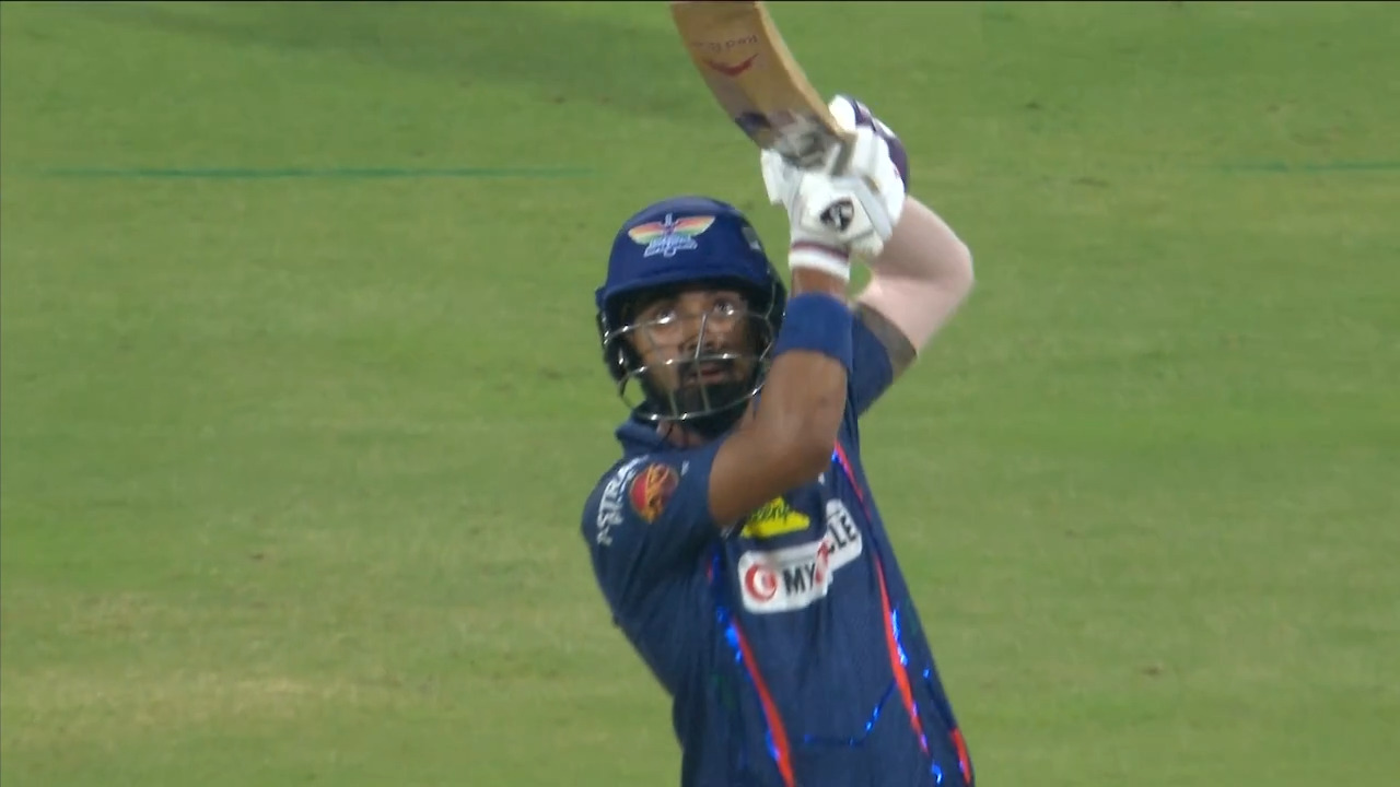 M11: LSG vs PBKS – K L Rahul Six