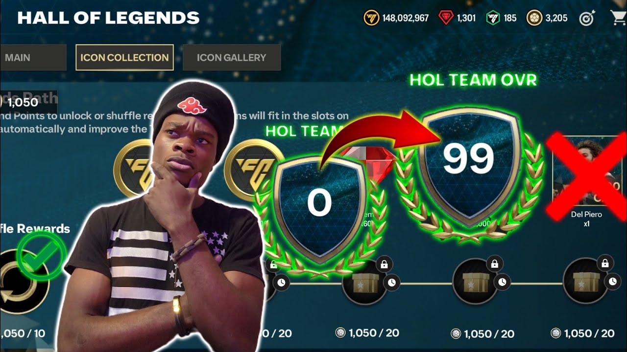 Avoid Making these mistakes with HALL OF LEGENDS Team B!! - FC Mobile background