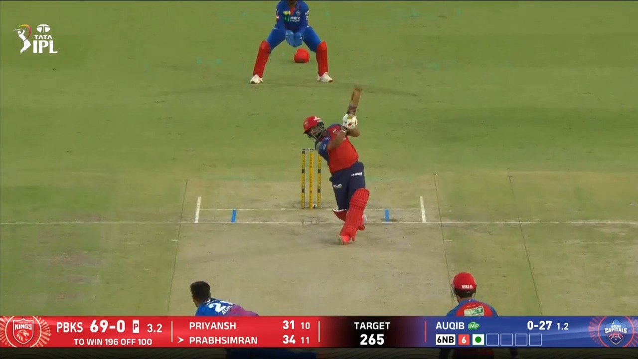 IPL 2026 M35: DC vs PBKS - Prabhsimran Singh Six