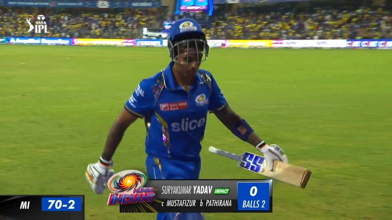 M29: MI vs CSK – Suryakumar Yadav Wicket