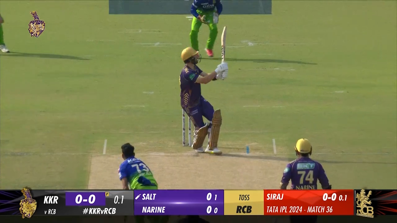 M36: KKR vs RCB – Phil Salt Six background