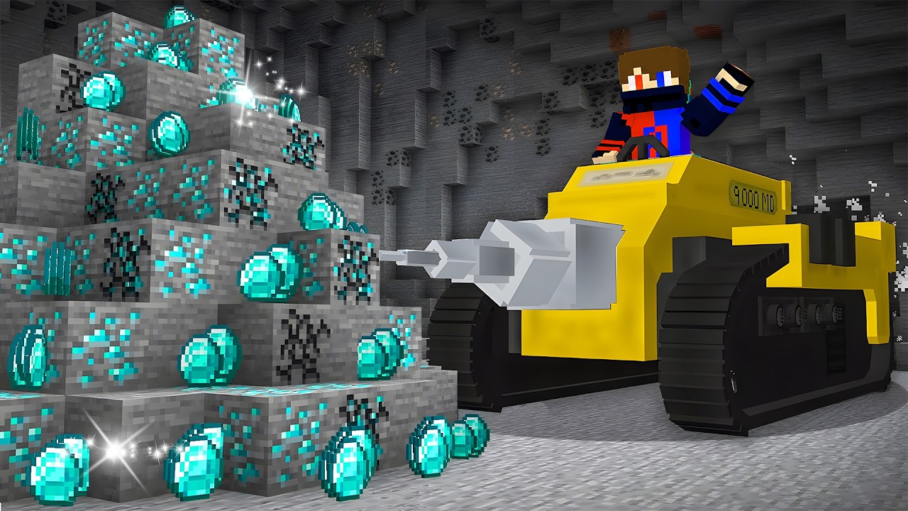 i Mined Mountain of Diamonds In MINECRAFT