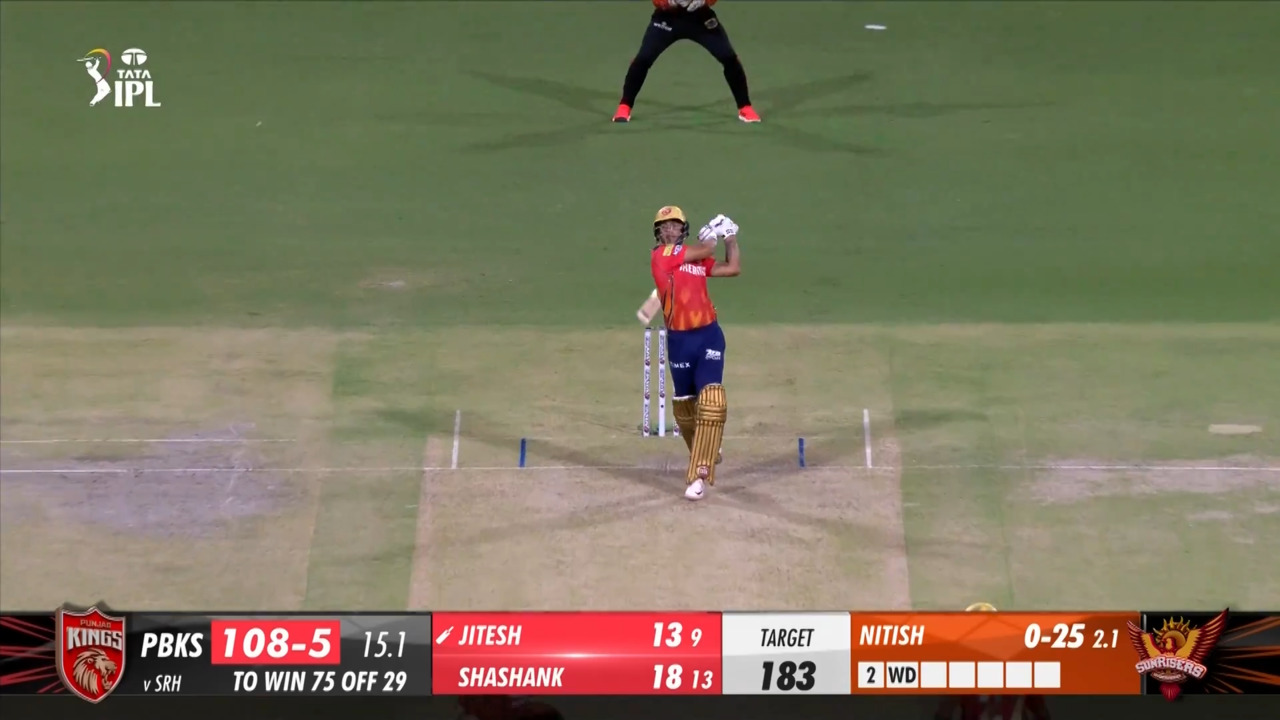 M23: PBKS vs SRH – Jitesh Sharma Six