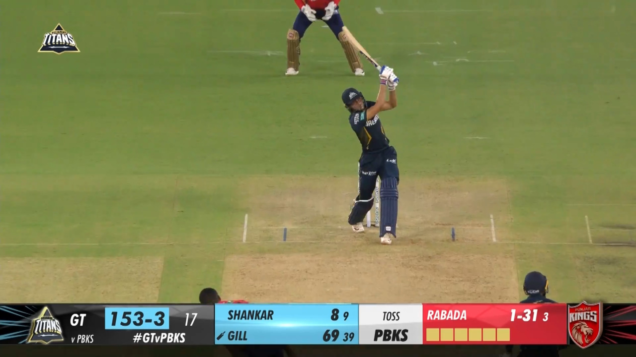 M17: GT vs PBKS – Shubman Gill Six