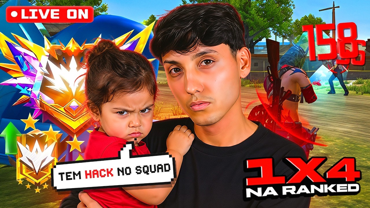 🔴 LIVE! - NOVA TEMPORADA NA RANKEADA - CHEGUEII NO DESAFIANTE 5 ! 🔥FREE FIRE AO VIVO ONEXT 👻