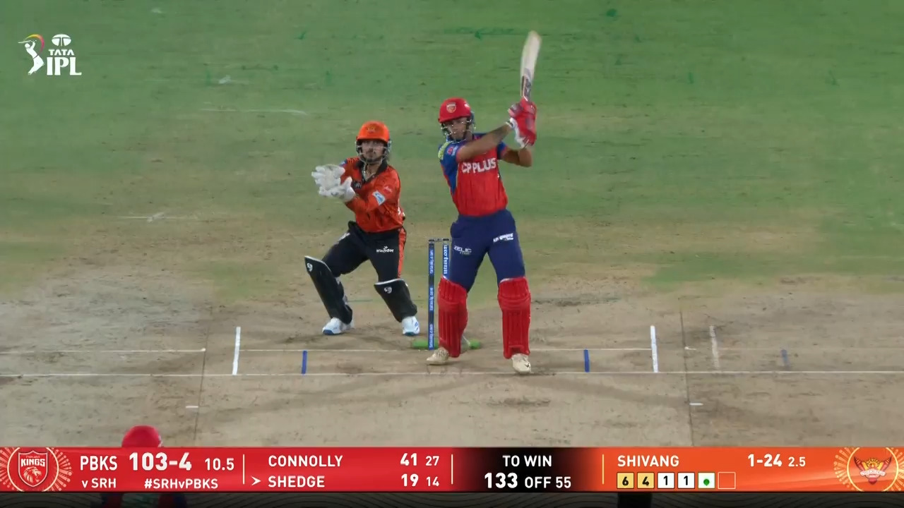 IPL 2026 M49: SRH vs PBKS - Suryansh Shedge Six
