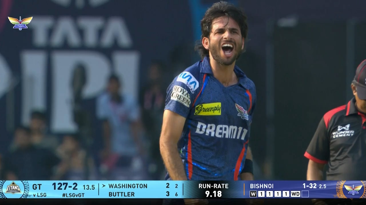 IPL 2025 M26: LSG vs GT - Washington Sundar Wicket