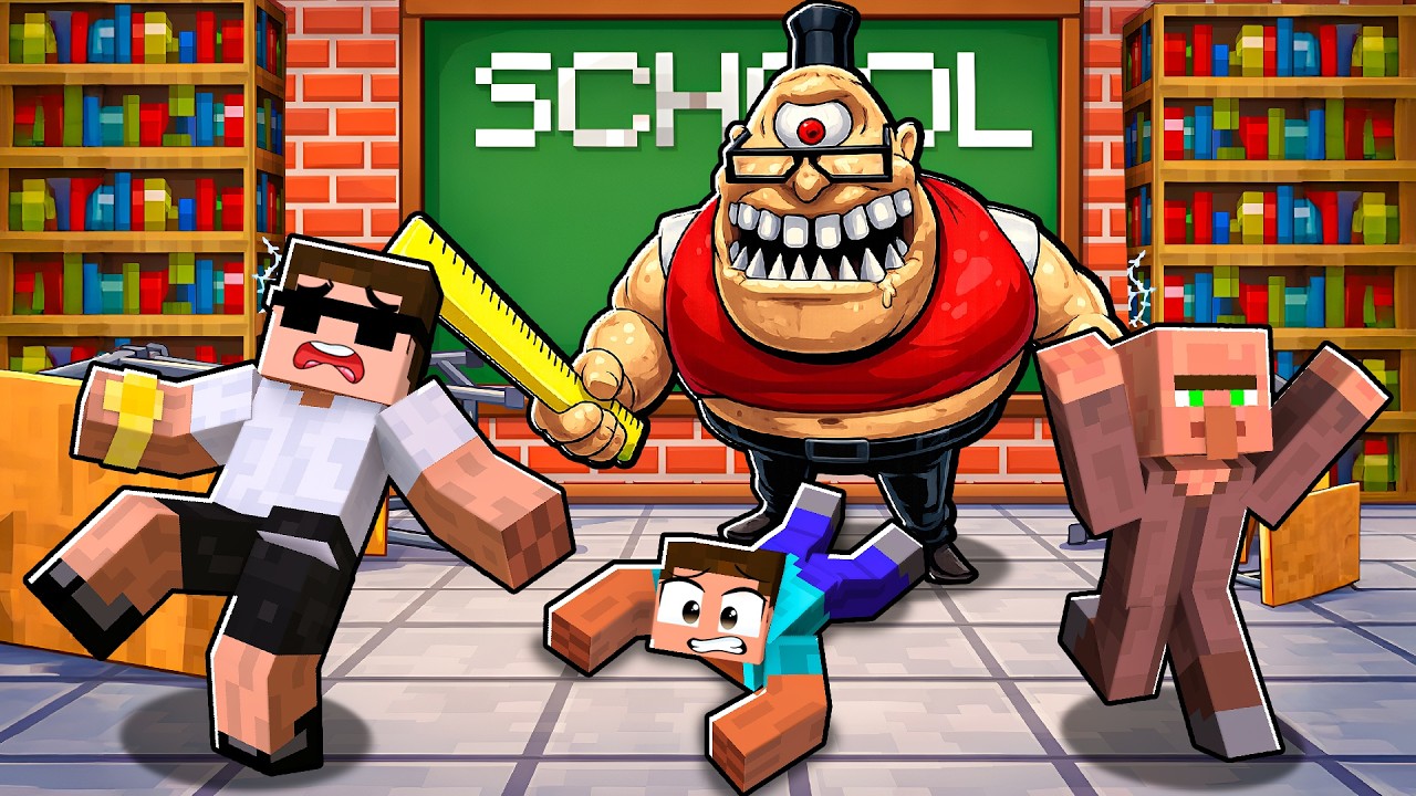 We Got Trapped in a Scary School in Roblox.. background