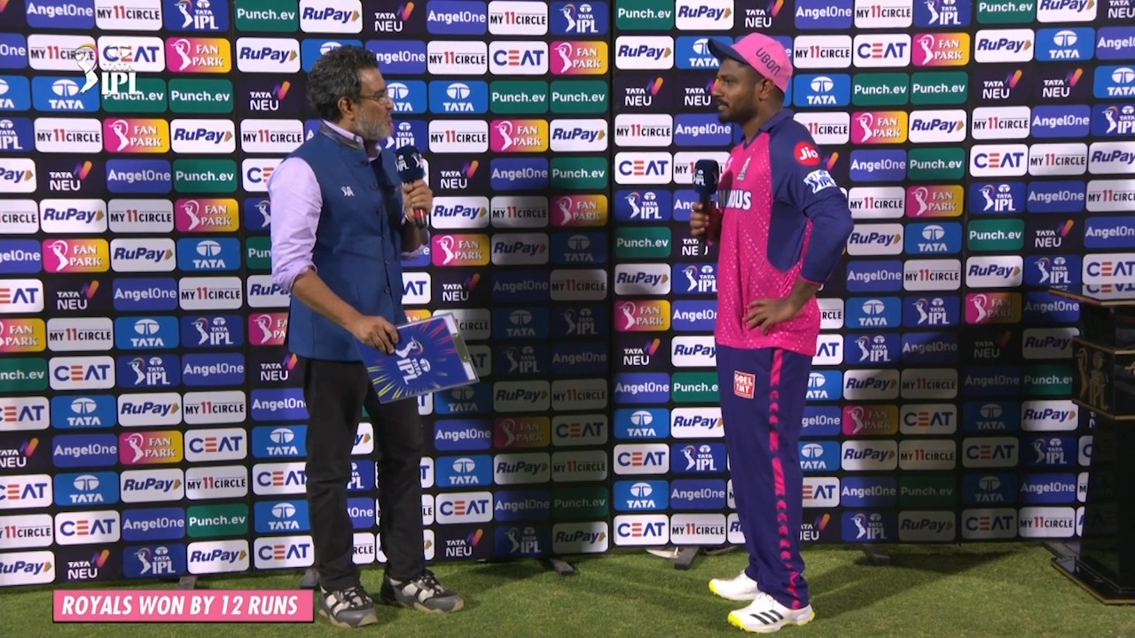 M09: RR vs DC – Post Match Presentation background