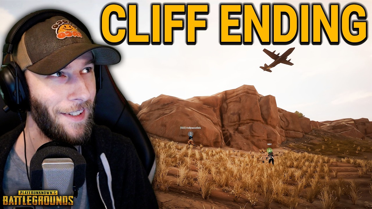 Confusing CLIFFSIDE ENDING ft HollywoodBob, Halifax, & VSNZ | chocoTaco PUBG Miramar Squads Gameplay background