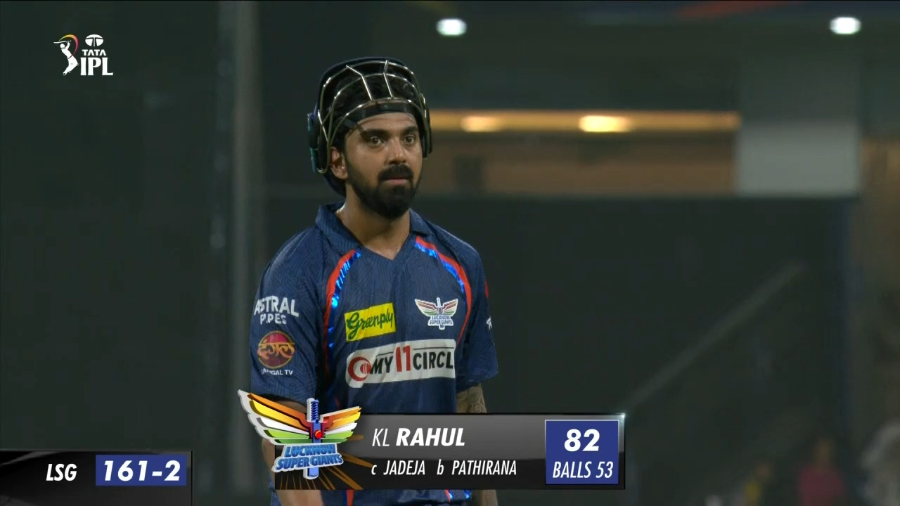 M34: LSG vs CSK – K L Rahul Wicket
