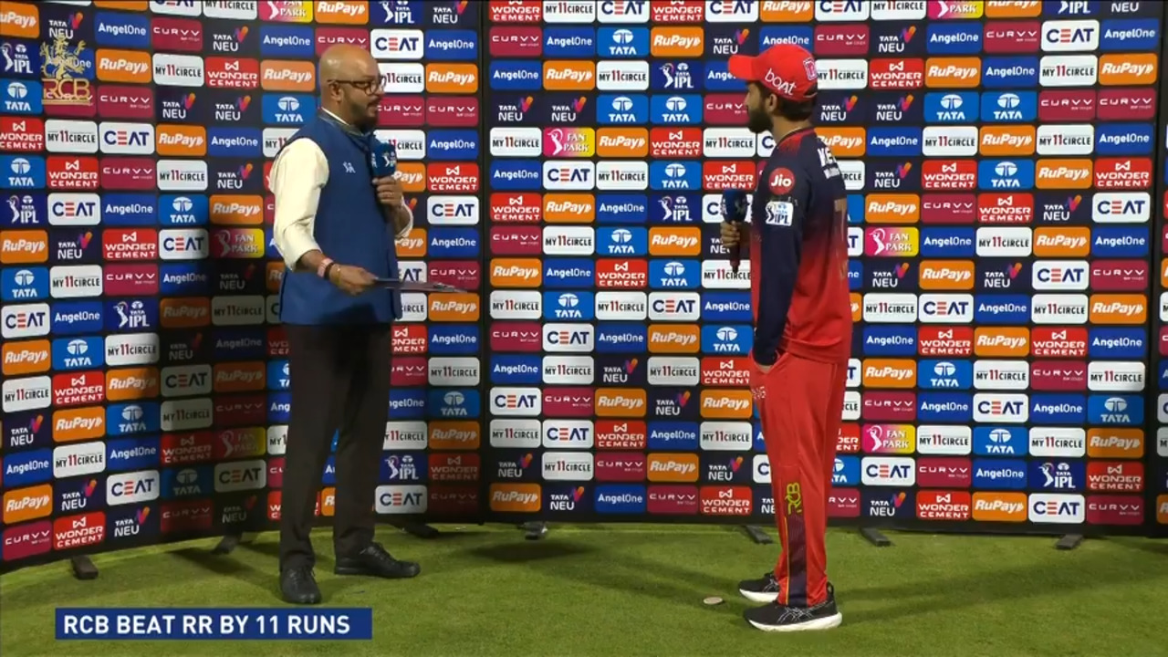 IPL 2025 M42: RCB vs RR - Post Match Presentation