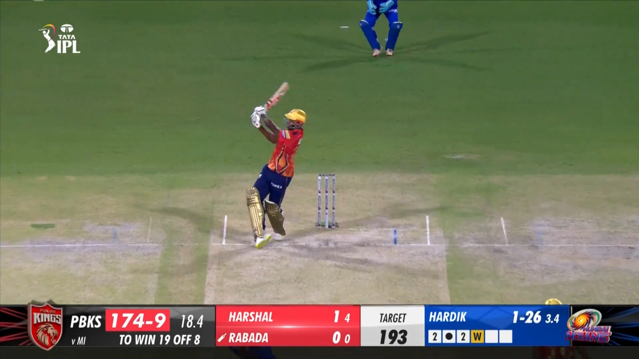 M33: PBKS vs MI – Kagiso Rabada Six