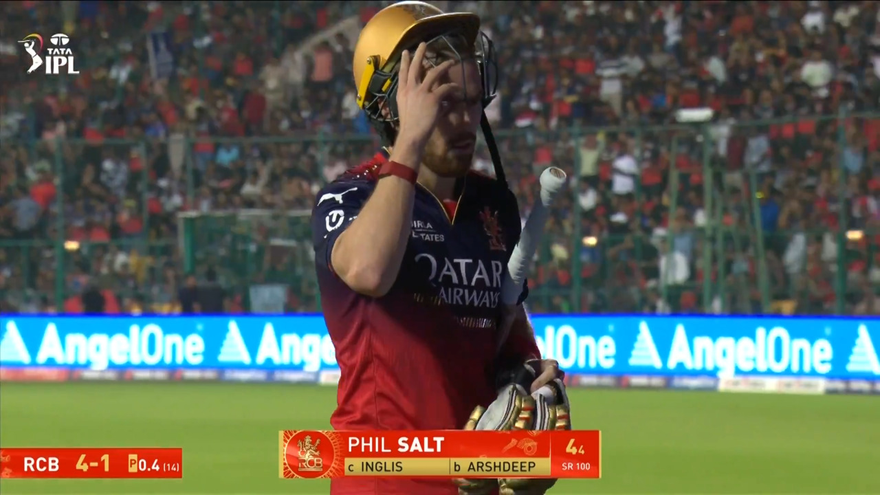 IPL 2025 M34: RCB vs PBKS - Phil Salt Wicket