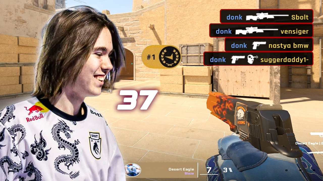 donk 37 Kills To Handle This Lobby | #1 FACEIT background