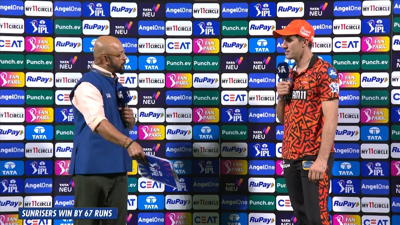 M35: DC vs SRH – Post Match Presentation background